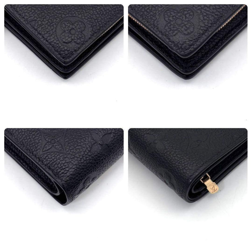 Louis Vuitton Monogram Empreinte Portefeuille Clair Black Wallet — view 7