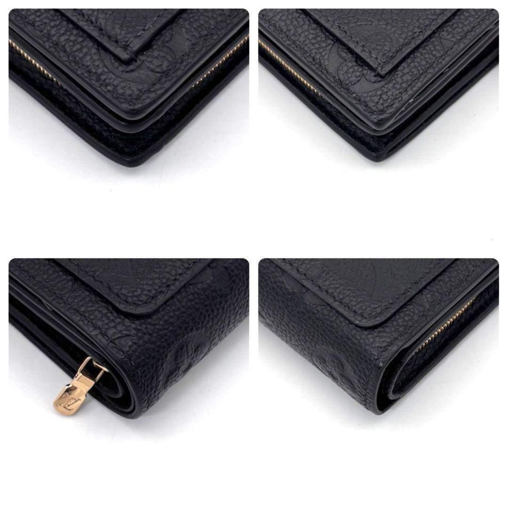 Louis Vuitton Monogram Empreinte Portefeuille Clair Black Wallet — view 8