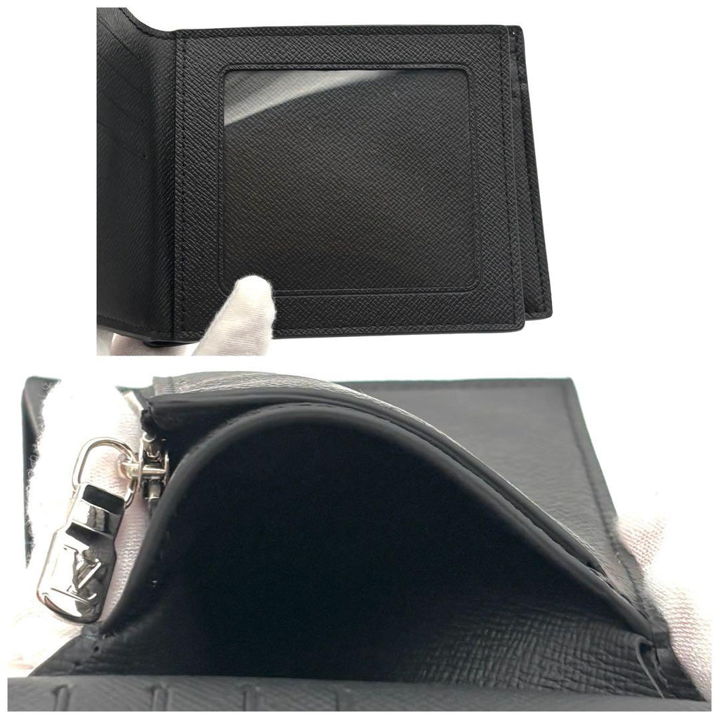 Louis Vuitton Almost Wallet Taiga Portefeuille Amerigo NM Black — view 6