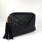Chanel Stitch Lambskin Shoulder Bag Black — view 3
