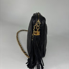 Chanel Stitch Lambskin Shoulder Bag Black — view 4