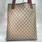 Gucci GG Sherry Line Tote Brown Leather — view 3