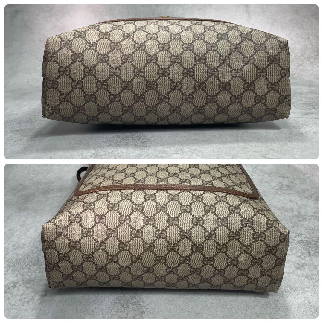 Gucci GG Sherry Line Tote Brown Leather — view 8