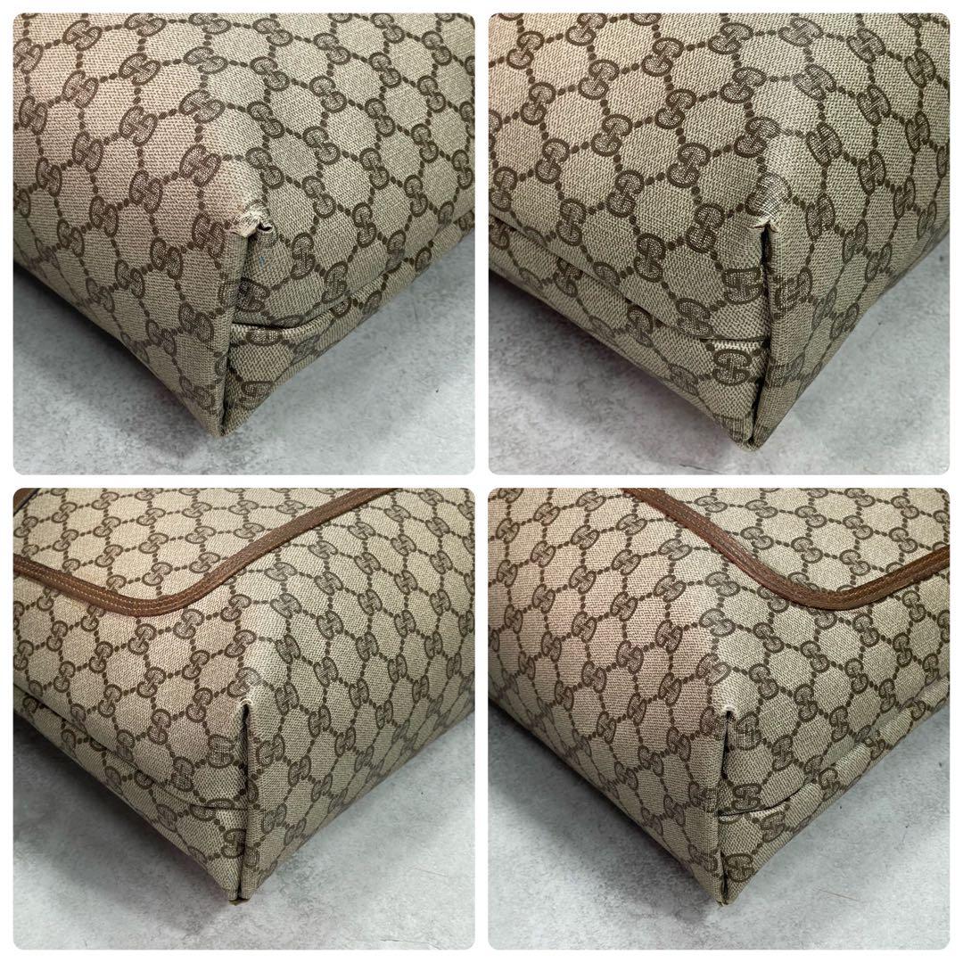 Gucci GG Sherry Line Tote Brown Leather — view 9