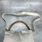Gucci Shoulder Bag 2-Way Bamboo White Leather — view 4