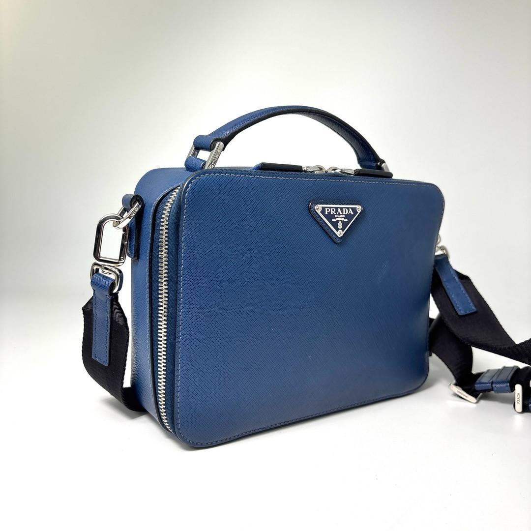 Prada Super IC Brick Saffiano Leather Shoulder Bag — view 3