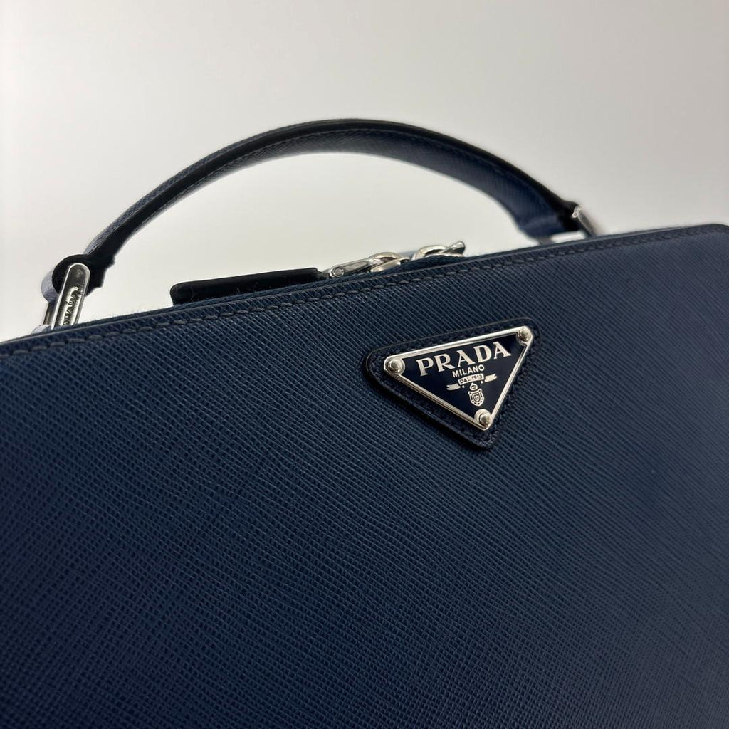 Prada Super IC Brick Saffiano Leather Shoulder Bag — view 6
