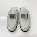 Hermes Jota Leather Kelly Mules Off White — view 2