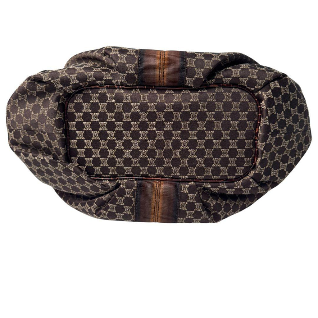 Celine Macadam Shoulder Handbag Canvas Leather — view 6