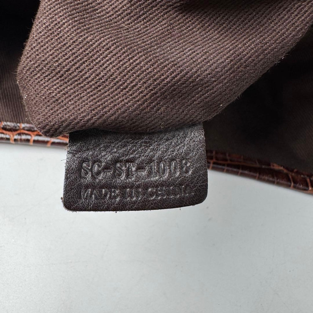 Celine Macadam Shoulder Handbag Canvas Leather — view 9