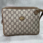 Gucci GG Clutch Brown Beige Leather Logo — view 2