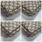 Gucci GG Clutch Brown Beige Leather Logo — view 8