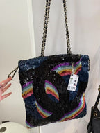 Chanel Sequin Chain Tote Bag Multicolor — view 2