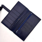 Hermes Bearn Classic Box Calf Navy Blue Wallet Bifold — view 3