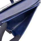 Hermes Bearn Classic Box Calf Navy Blue Wallet Bifold — view 4