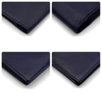 Hermes Bearn Classic Box Calf Navy Blue Wallet Bifold — view 8
