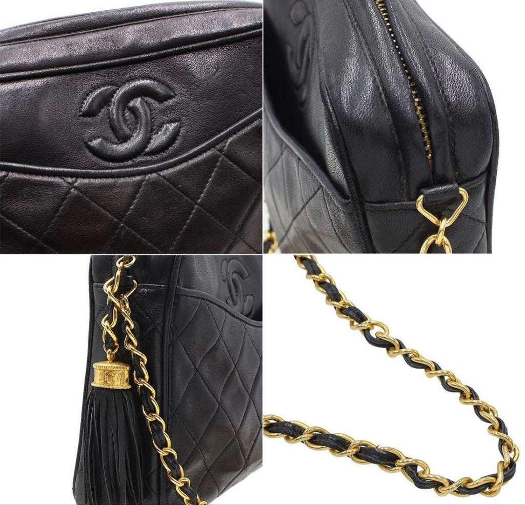 Chanel Quilted Fringe Chain Shoulder — view 6