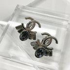 Chanel Coco Mark Earrings Bijou Silver — view 4