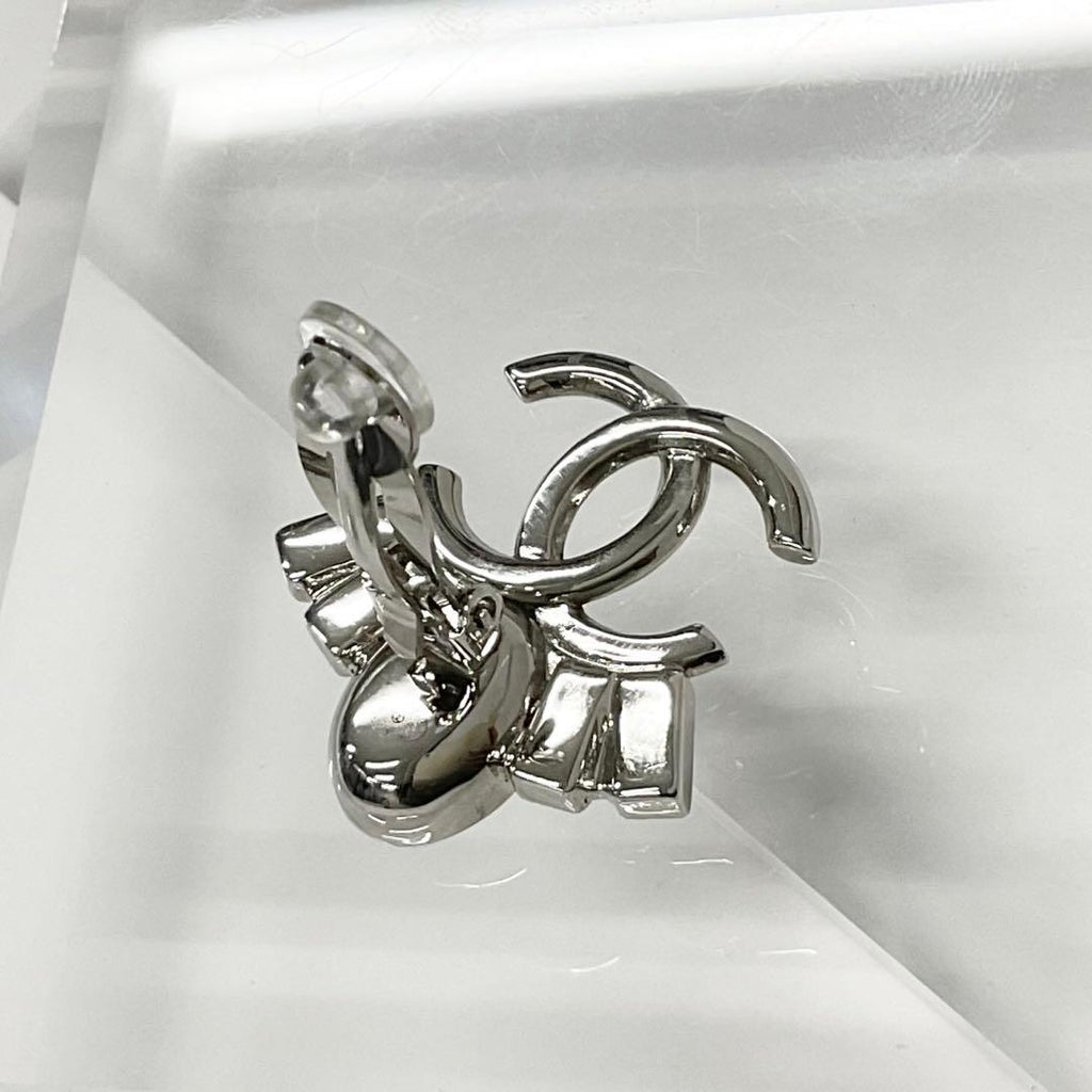 Chanel Coco Mark Earrings Bijou Silver — view 5