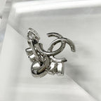 Chanel Coco Mark Earrings Bijou Silver — view 5
