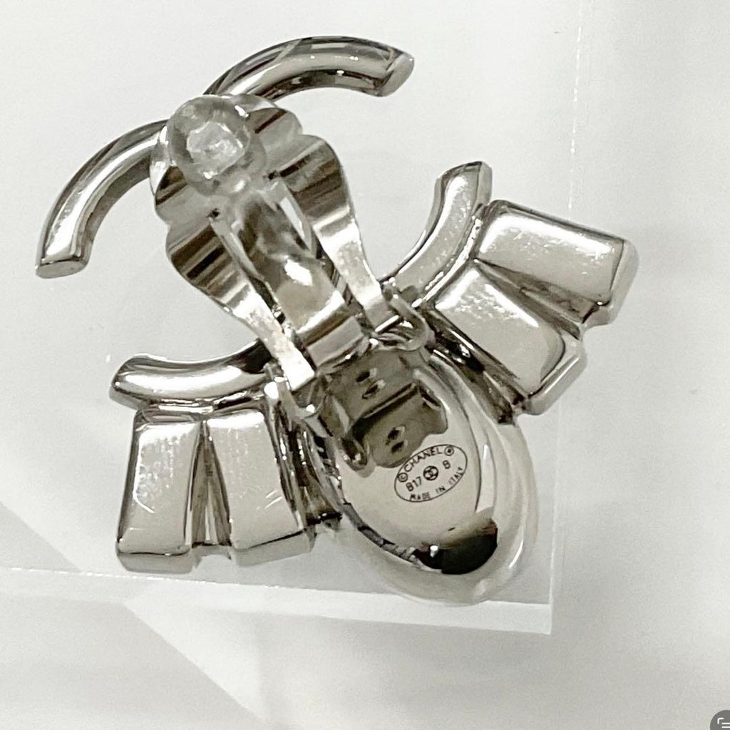 Chanel Coco Mark Earrings Bijou Silver — view 6
