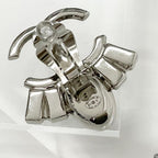 Chanel Coco Mark Earrings Bijou Silver — view 6