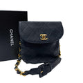 Chanel Bicolor Quilted Lambskin Waist Belt