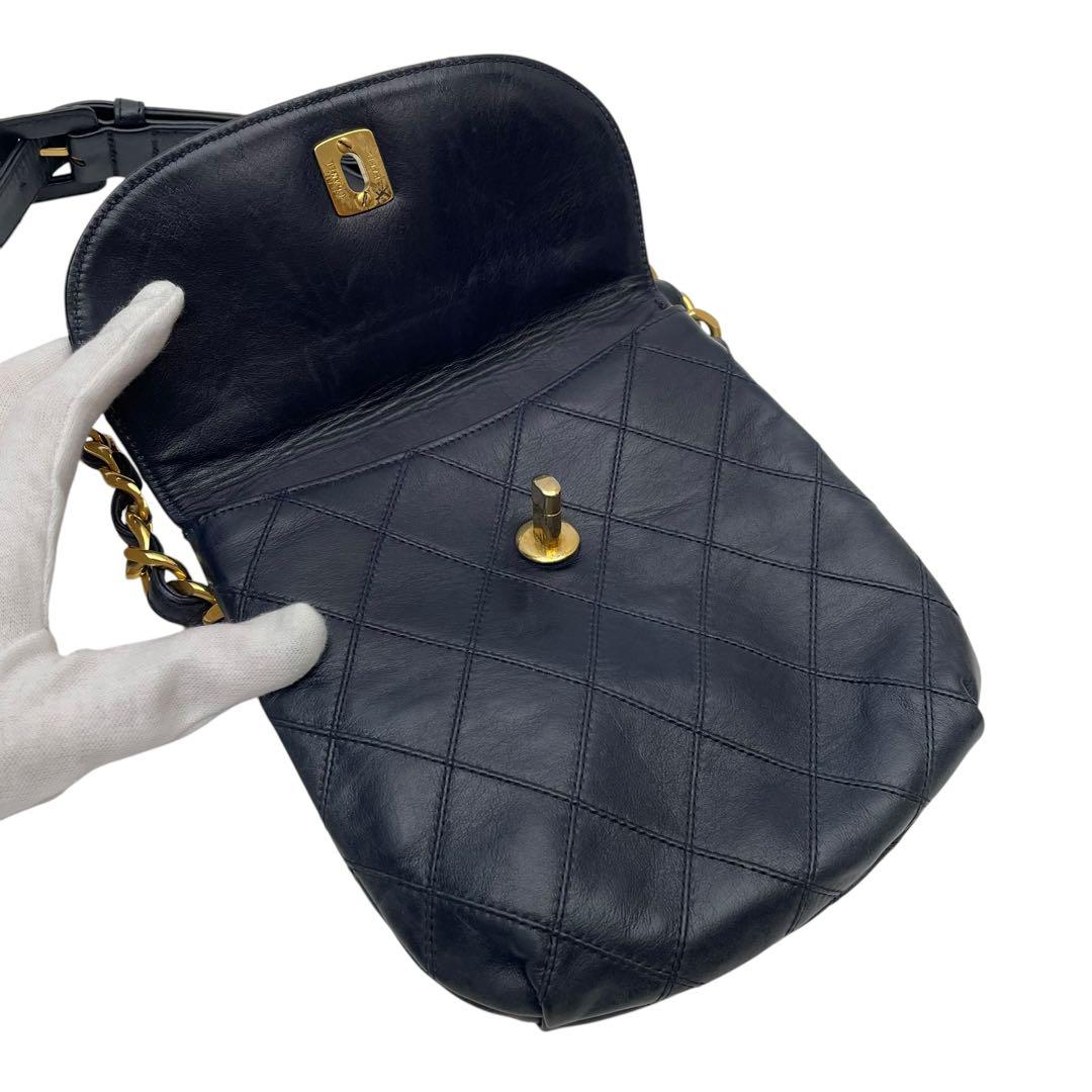 Chanel Bicolor Quilted Lambskin Waist Belt — view 7