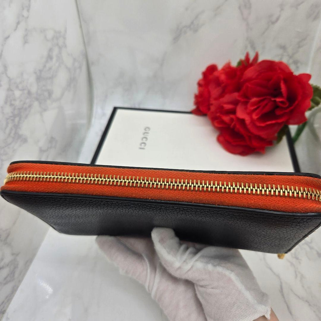 Gucci Logo Wallet Dark Orange Limited — view 9