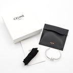 Celine Bracelet Bangle Cuff Silver Triomphe Asymmetric — view 8