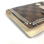 Louis Vuitton Notebook Cover Agenda PM Trunk Pattern Damier Canvas Ebene Brown — view 6