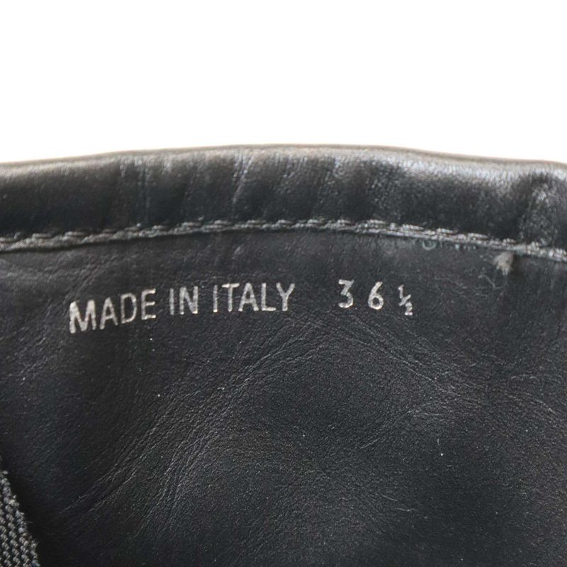 Prada Rodeo Leather Technical Nylon Boots Black 36 1 2 — view 6