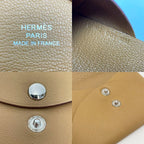 Hermes Calvi Duo Imprime U Stamped Card Case Coin Biscuit Swift — view 8