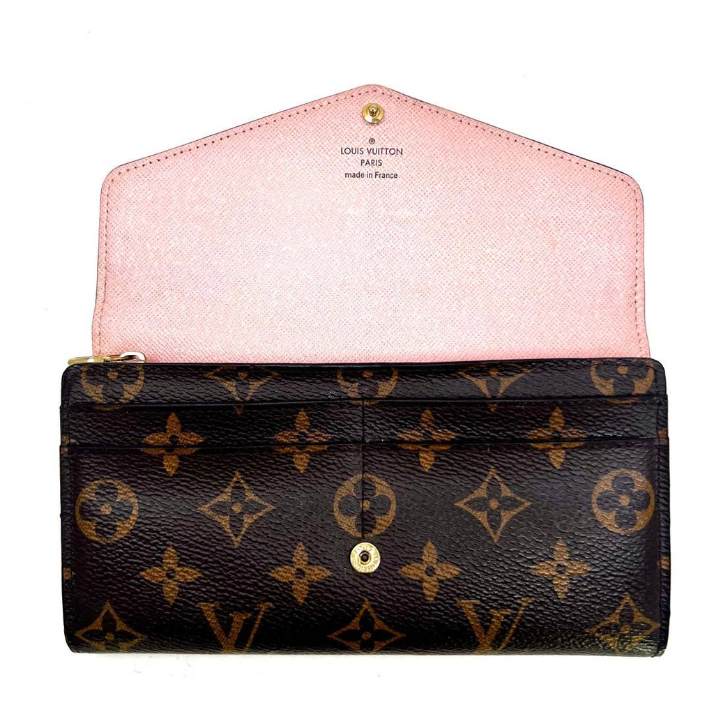 Louis Vuitton Monogram Rose Ballerine Portefeuille Sarah Wallet — view 2
