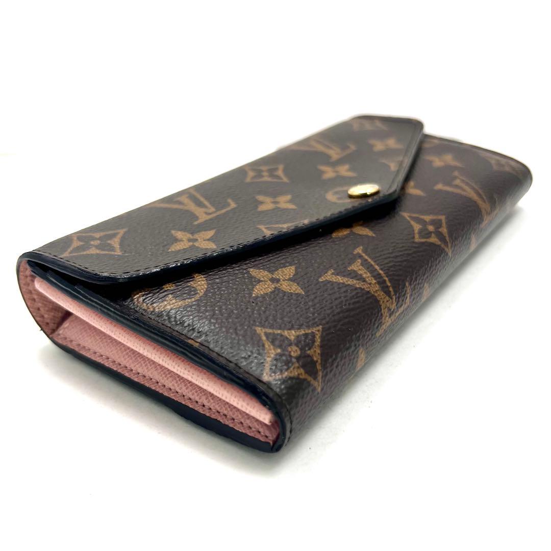 Louis Vuitton Monogram Rose Ballerine Portefeuille Sarah Wallet — view 6
