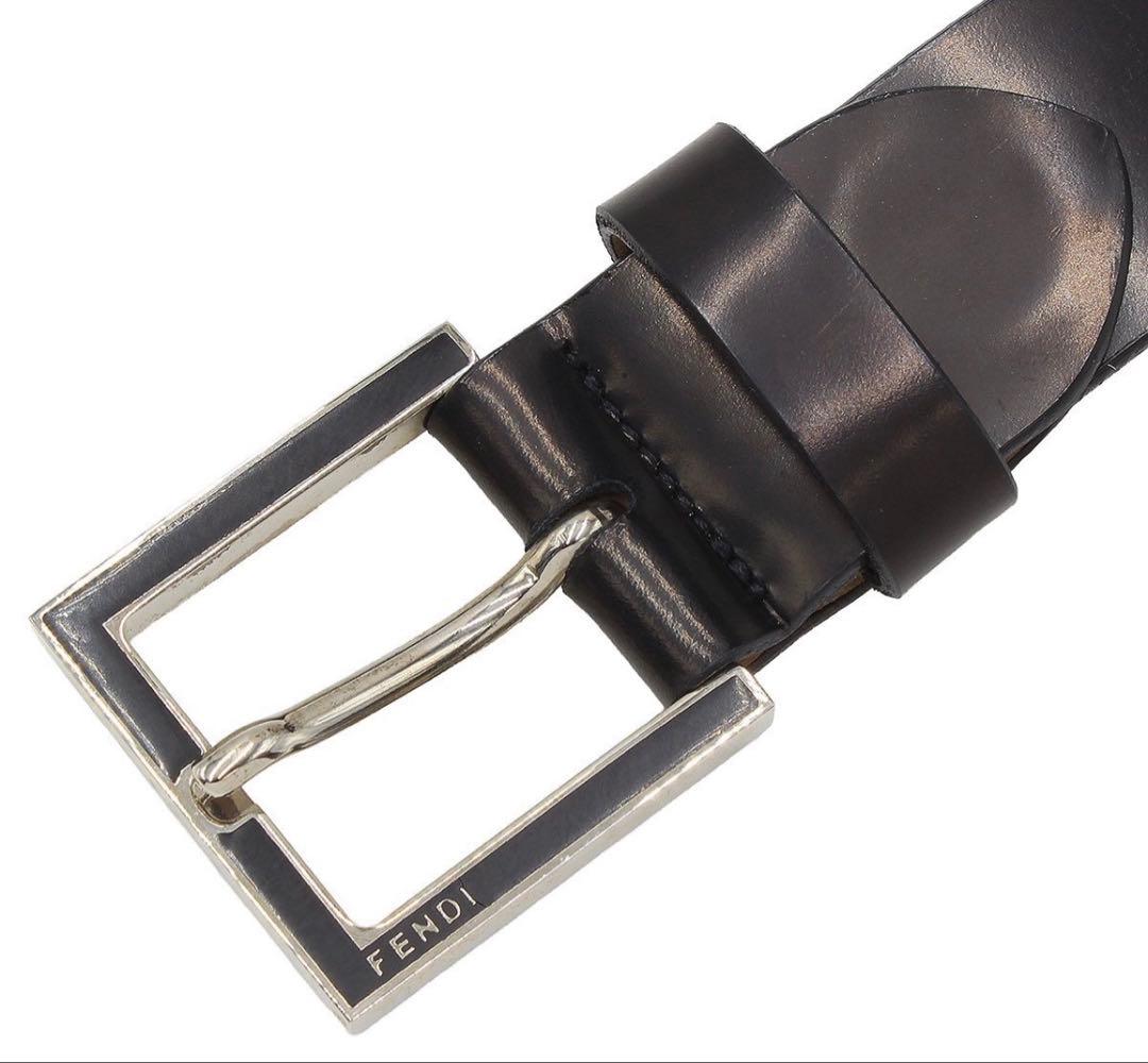 Fendi Leather Belt Logo 90/105 — view 3