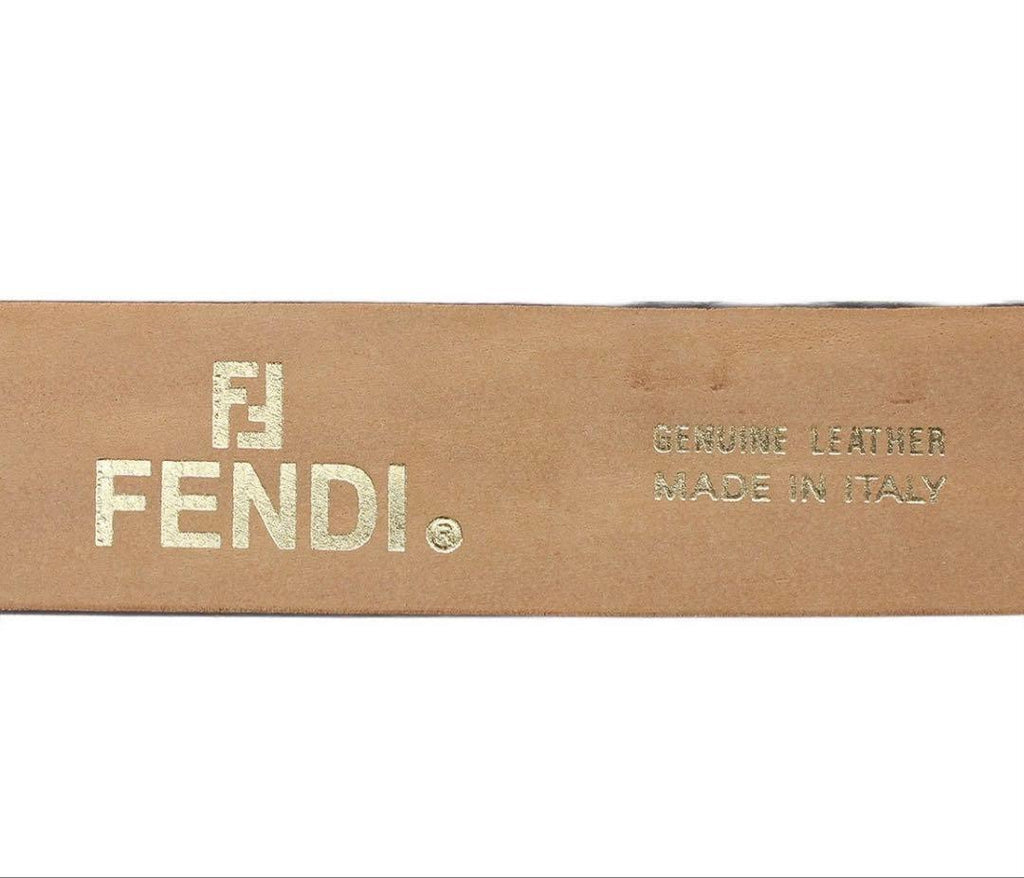 Fendi Leather Belt Logo 90/105 — view 6