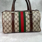 Gucci GG Sherry Line Boston Bag Hand Brown — view 3