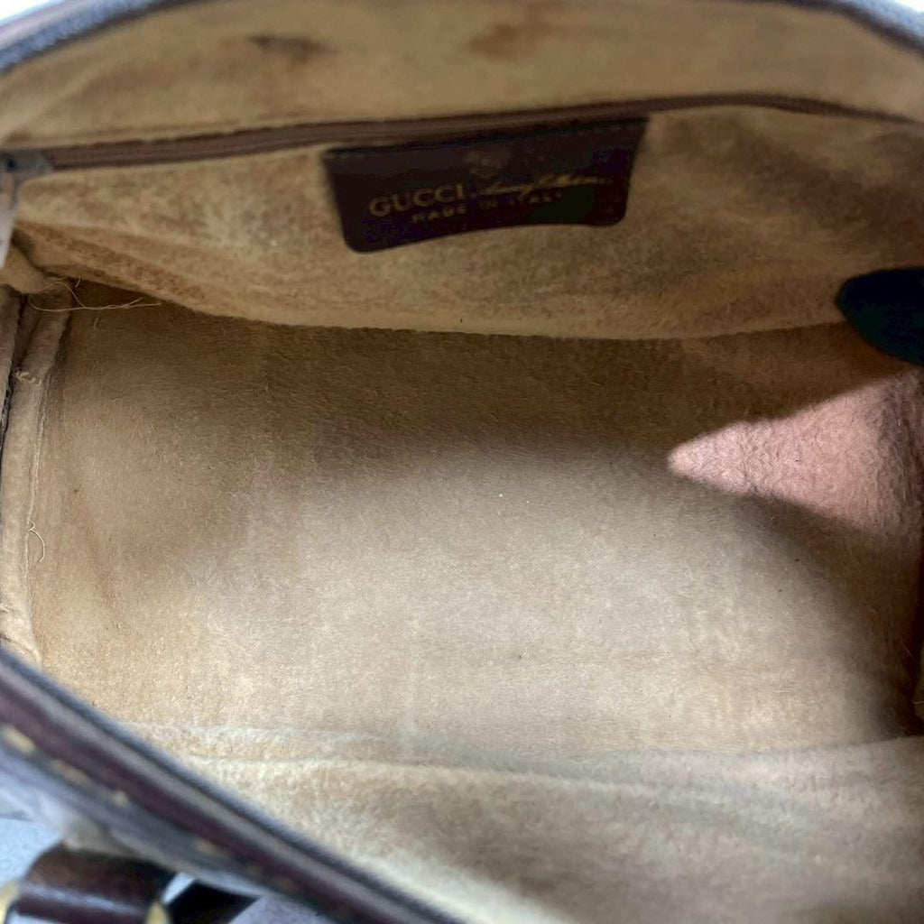 Gucci GG Sherry Line Boston Bag Hand Brown — view 5