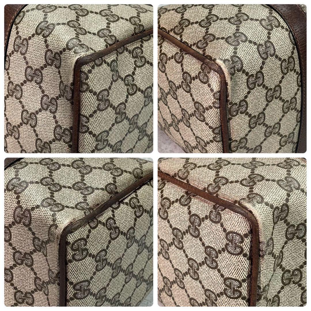 Gucci GG Sherry Line Boston Bag Hand Brown — view 9