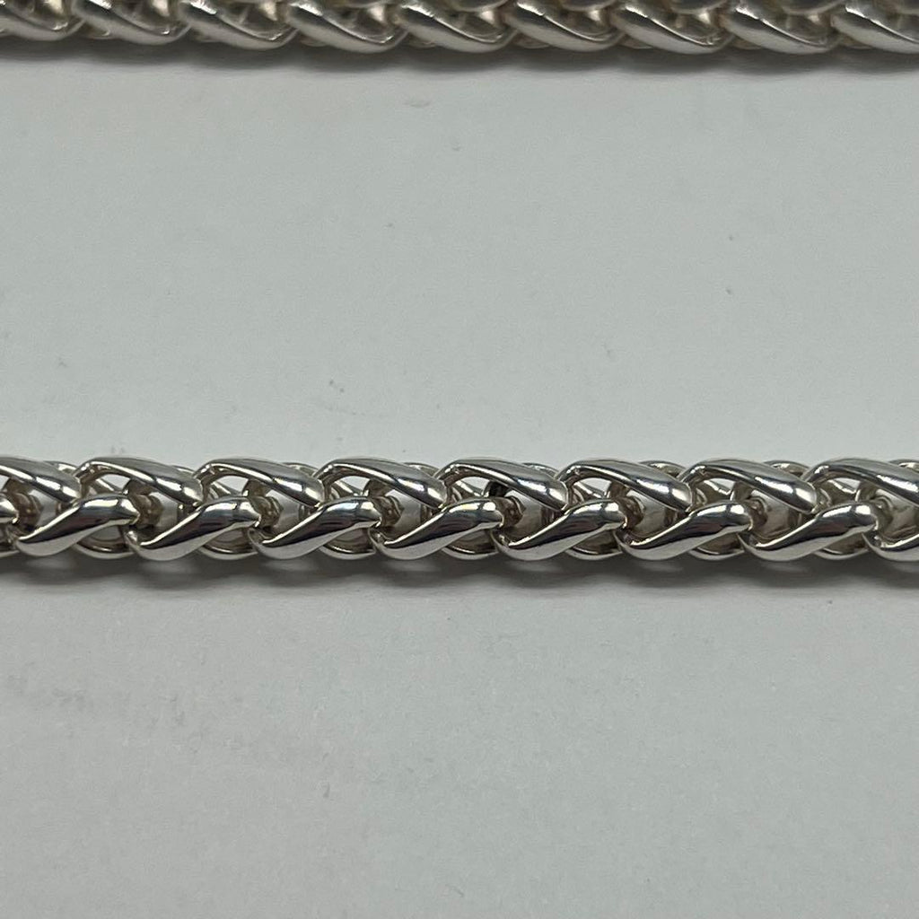 Gucci Logo Bar Necklace Braided Chain