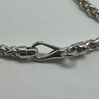 Gucci Logo Bar Necklace Braided Chain