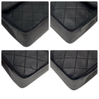 Chanel Quilted Lambskin CC Logo Chain Shoulder Bag Black — view 6