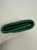 Chanel Emerald Green Metallic Caviar Leather Card Case — view 5
