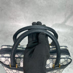 Gucci GG Sherry Line Tote Navy Leather Logo — view 4