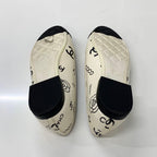 Chanel Ballerina Lambskin CC Logo Camellia Ballet Shoes — view 6