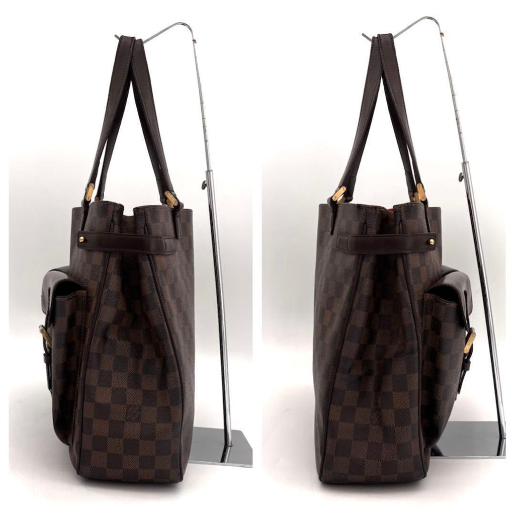 Louis Vuitton Damier Ebene Uzes Tote Brown Handbag — view 5