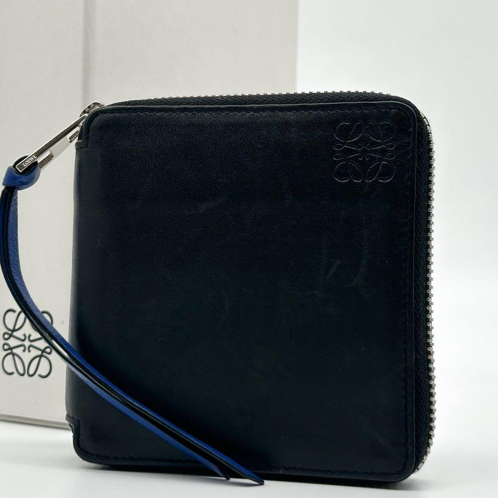 Loewe Limited Anagram Round Compact Wallet Leather Slim