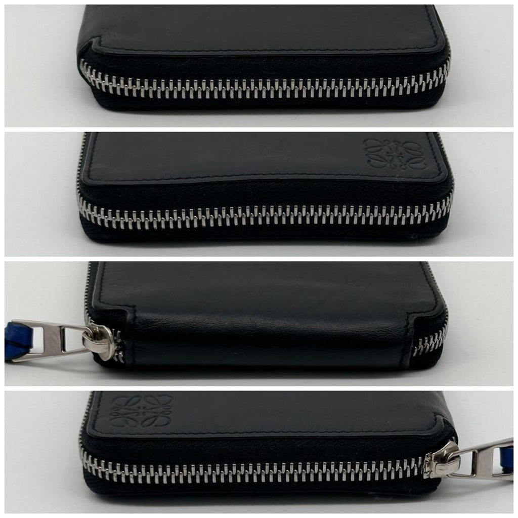 Loewe Limited Anagram Round Compact Wallet Leather Slim — view 4