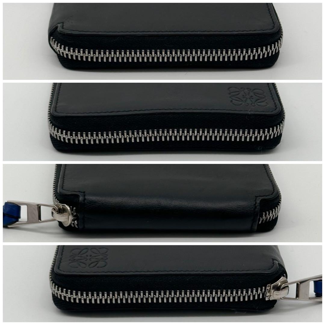 Loewe Limited Anagram Round Compact Wallet Leather Slim — view 4